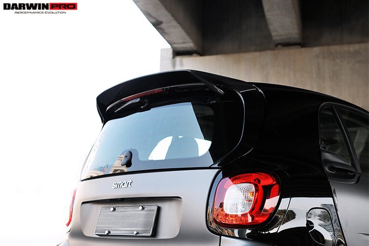 2016 - 2020 Smart Fortwo 453 BKSS Style Carbon Fiber Roof Spoiler